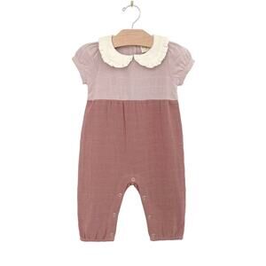 City Mouse Colorblock Romper - Soft Rose, 6-9 Months - NWT